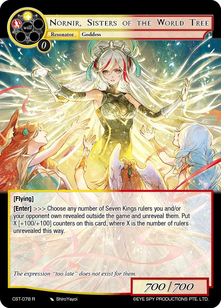 Nornir Sisters of the World Tree (78) [CST] - Force of Will Single