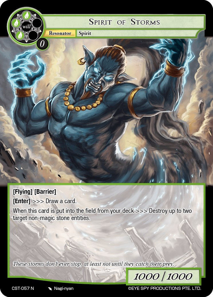 Spirit of Storms (57) [CST] - Force of Will Single