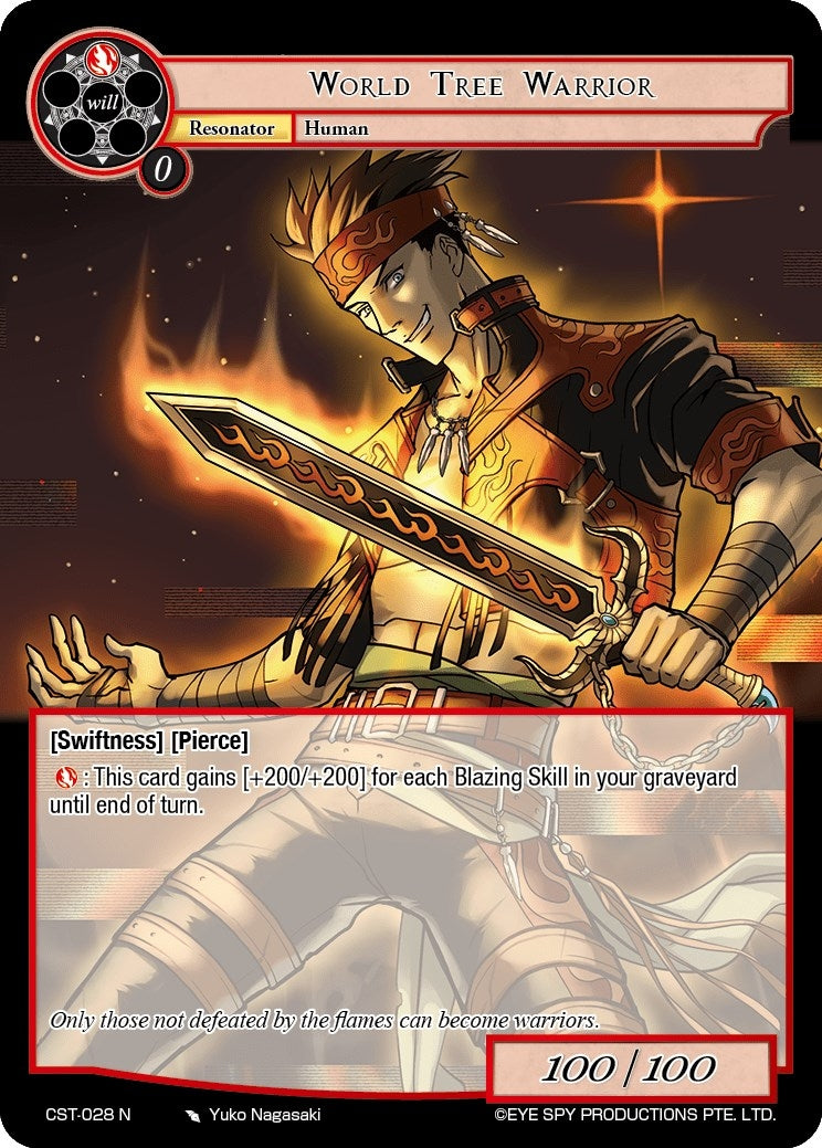 World Tree Warrior (28) [CST] - Force of Will Single