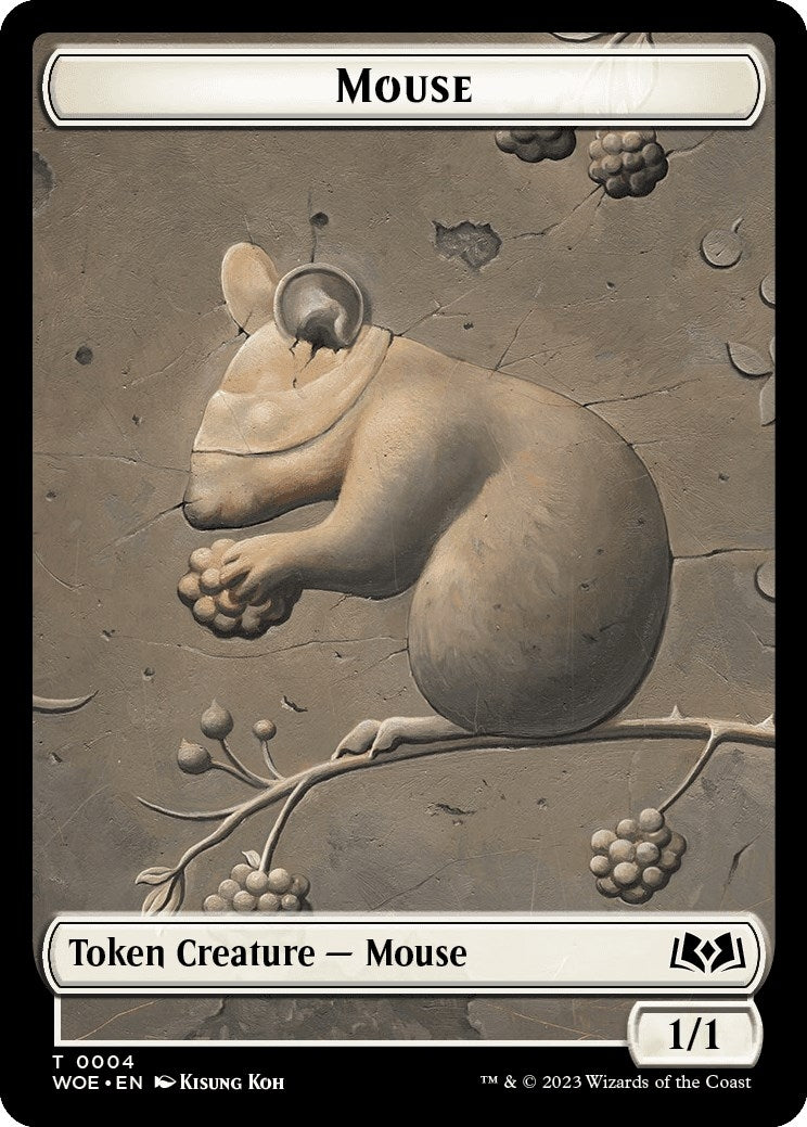 Mouse // Food (0013) Double-Sided Token (0) [WOE] - MTG Single