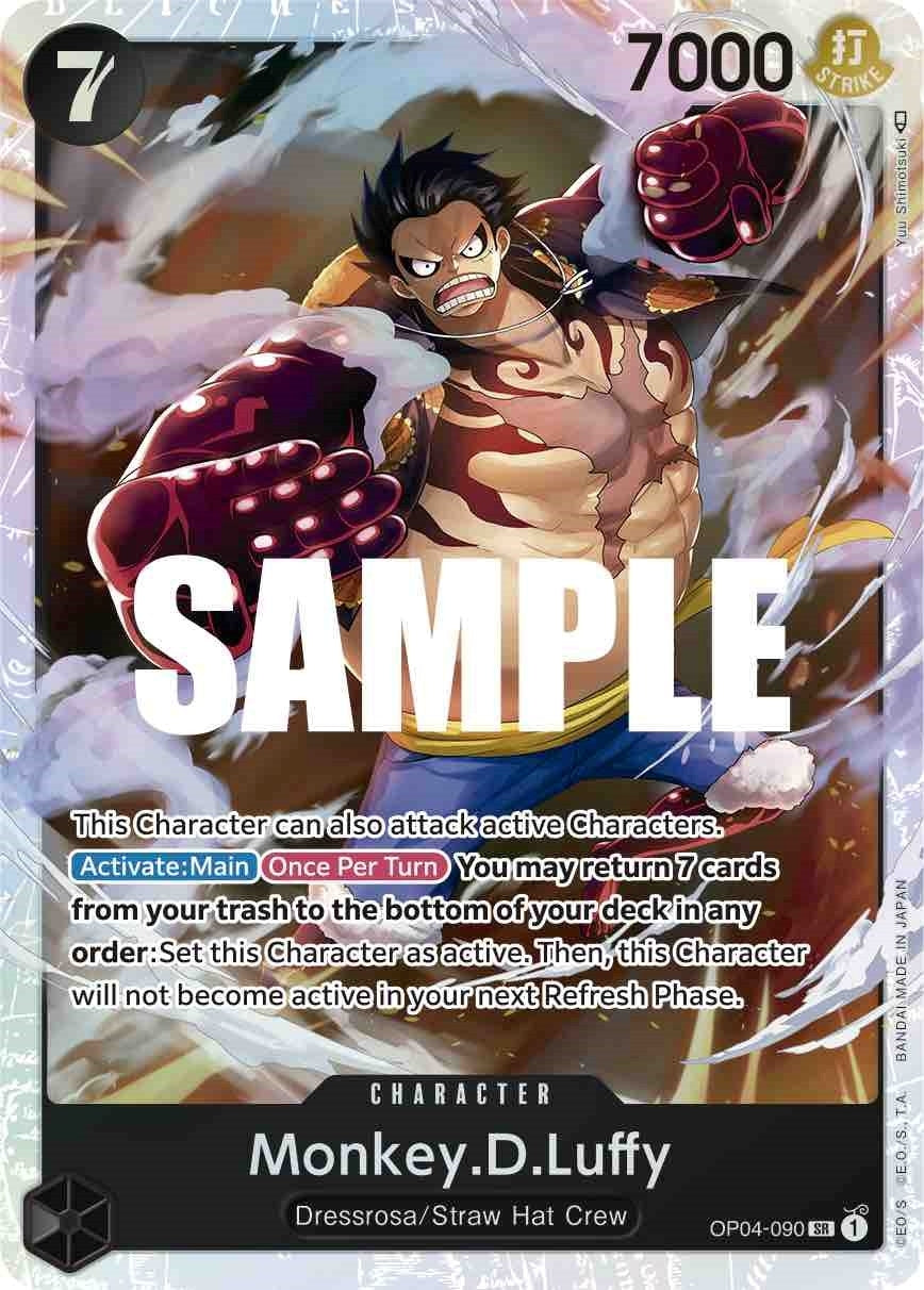 Monkey.D.Luffy (090) (4090) (OP04) - One Piece Card Game Single