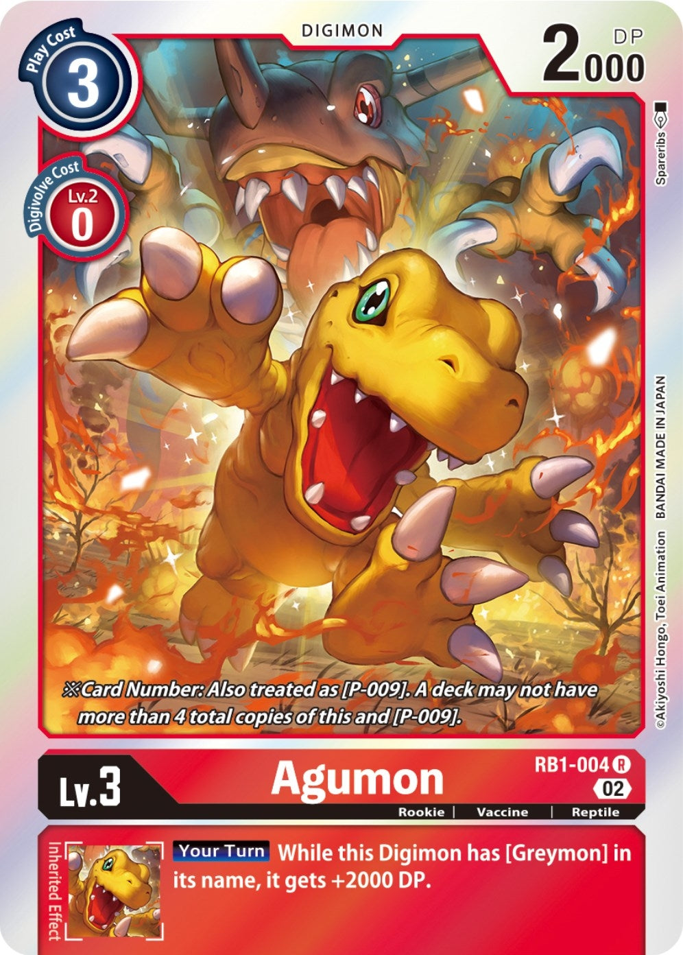 Agumon (1004) [RB-01] - Digimon Card Game Single