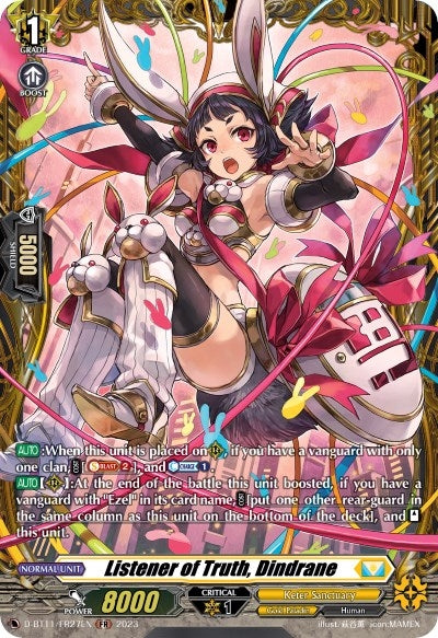 Listener of Truth Dindrane (FR) (1127) [D-BT11] - Cardfight Vanguard Single