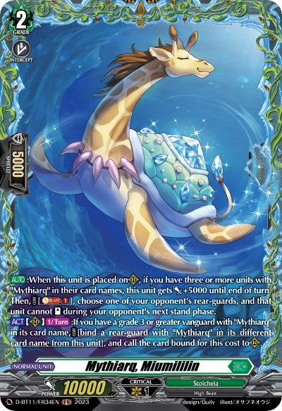 Mythiarq Miumililin (FR) (1134) [D-BT11] - Cardfight Vanguard Single