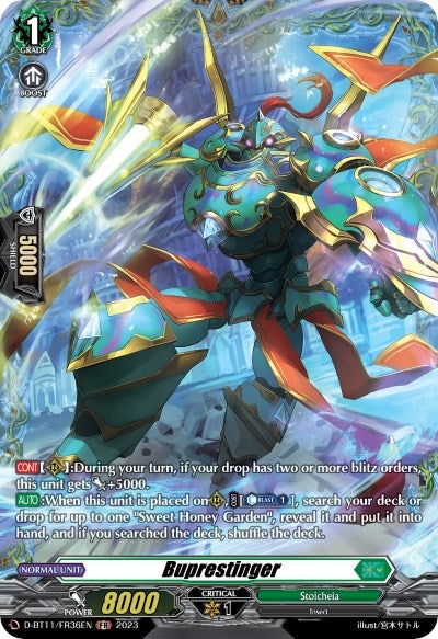 Buprestinger (FR) (1136) [D-BT11] - Cardfight Vanguard Single