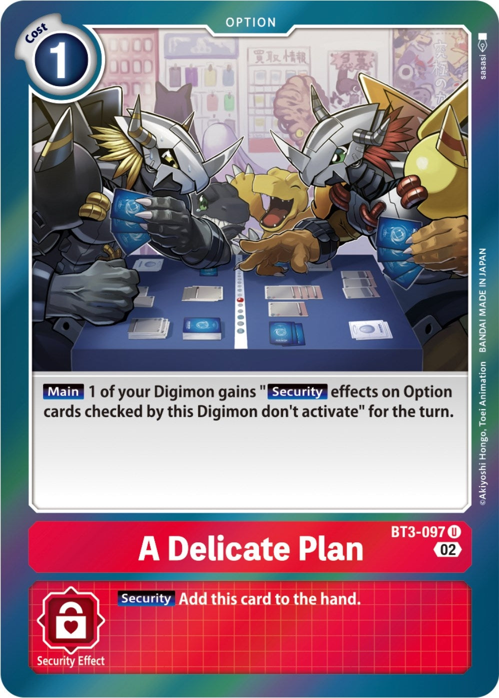 A Delicate Plan (Resurgence Booster Reprint) (3097) [RB-01] - Digimon Card Game Single