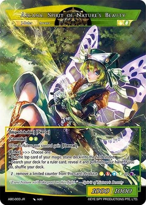 Arcana: Elven Wind Sorceress // Arcana: Spirit of Nature’s Beauty (3) [ABC] - Force of Will Single