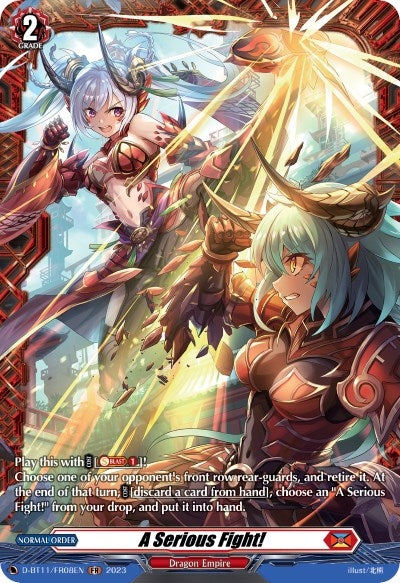 A Serious Fight! (FR) (1108) [D-BT11] - Cardfight Vanguard Single