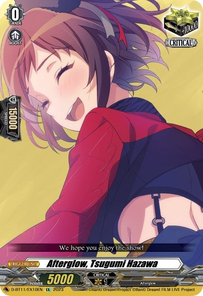 Afterglow Tsugumi Hazawa (1110) [D-BT11] - Cardfight Vanguard Single