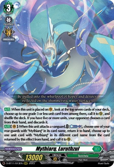 Mythiarq Luruthzul (11013) [D-BT11] - Cardfight Vanguard Single
