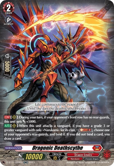 Dragonic Deathscythe (11016) [D-BT11] - Cardfight Vanguard Single