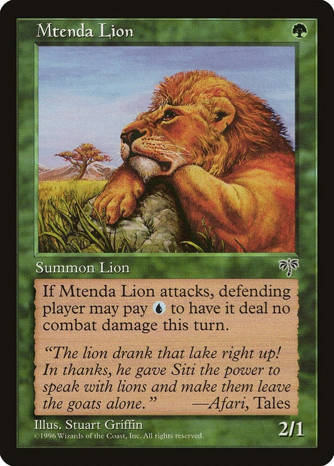 Mtenda Lion [MIR] - MTG Single