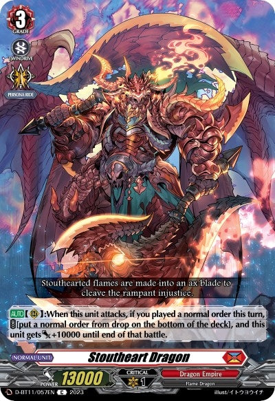 Stoutheart Dragon (11057) [D-BT11] - Cardfight Vanguard Single