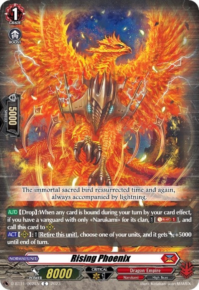 Rising Phoenix (11062) [D-BT11] - Cardfight Vanguard Single