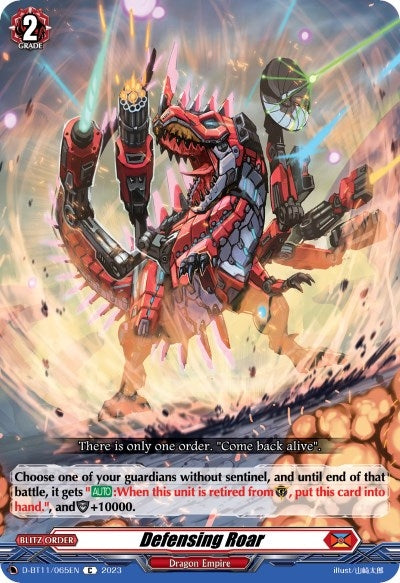 Defensing Roar (11065) [D-BT11] - Cardfight Vanguard Single