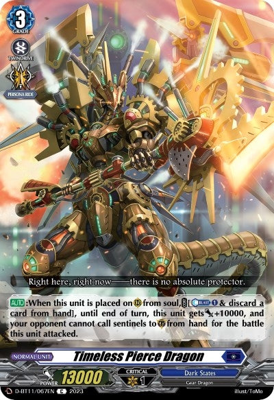 Timeless Pierce Dragon (11067) [D-BT11] - Cardfight Vanguard Single