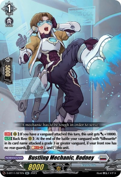 Bustling Mechanic Rodney (11027) [D-BT11] - Cardfight Vanguard Single