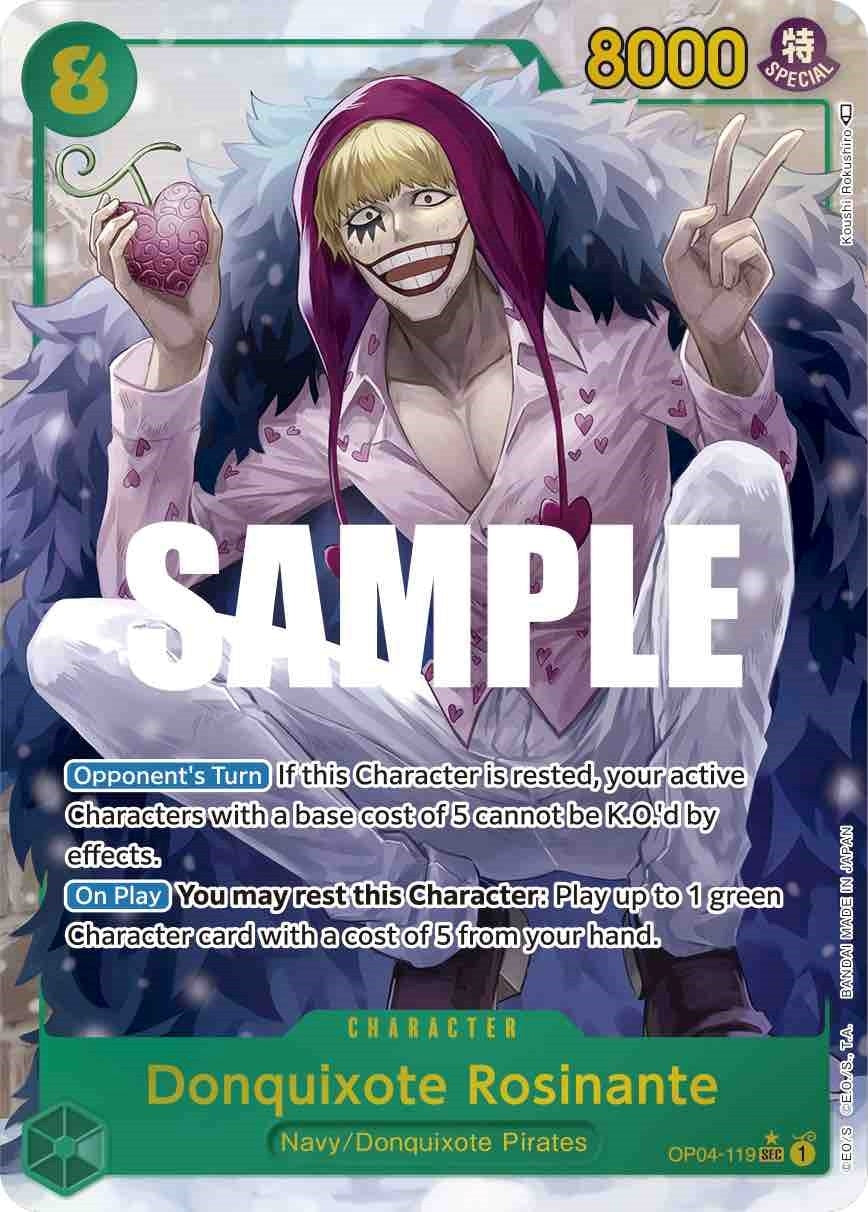 Donquixote Rosinante (Alternate Art) (4119) (OP04) - One Piece Card Game Single