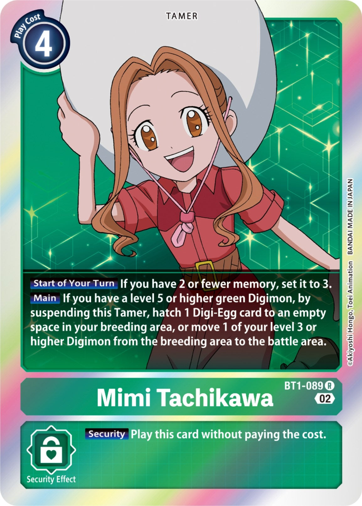 Mimi Tachikawa - BT1-089 (Resurgence Booster Reprint) (1089) [RB-01] - Digimon Card Game Single