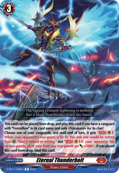 Eternal Thunderbolt (11038) [D-BT11] - Cardfight Vanguard Single