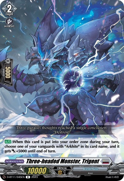 Three-headed Monster Trigent (11045) [D-BT11] - Cardfight Vanguard Single