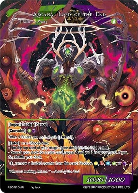 Arcana: Demon of Gusting Darkness // Arcana: Lord of the End (10) [ABC] - Force of Will Single
