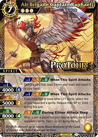 Air Brigade Captain Raphael (X Rare Special Pack Vol. 2) (2068) [BSSP] - Battle Spirits Saga Single