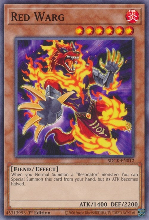 Red Warg (12) (SDCK) - YuGiOh Single