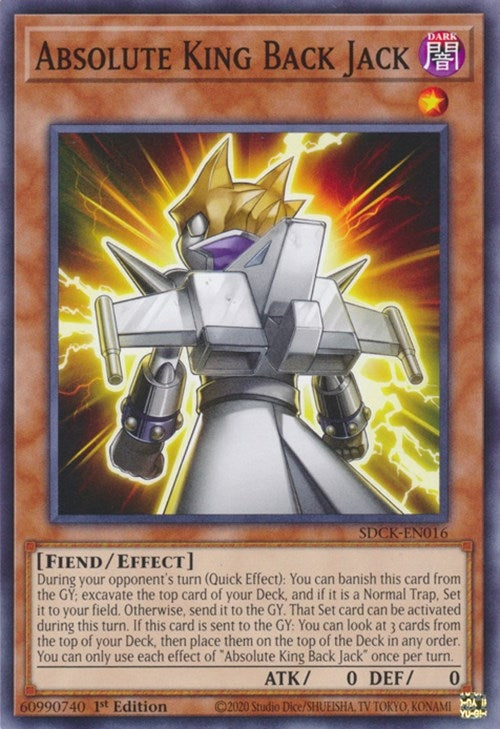 Absolute King Back Jack (16) (SDCK) - YuGiOh Single