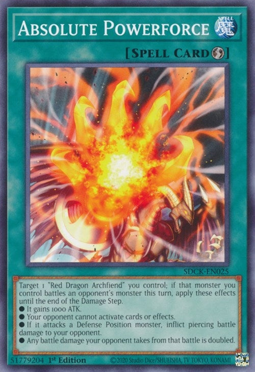 Absolute Powerforce (25) (SDCK) - YuGiOh Single