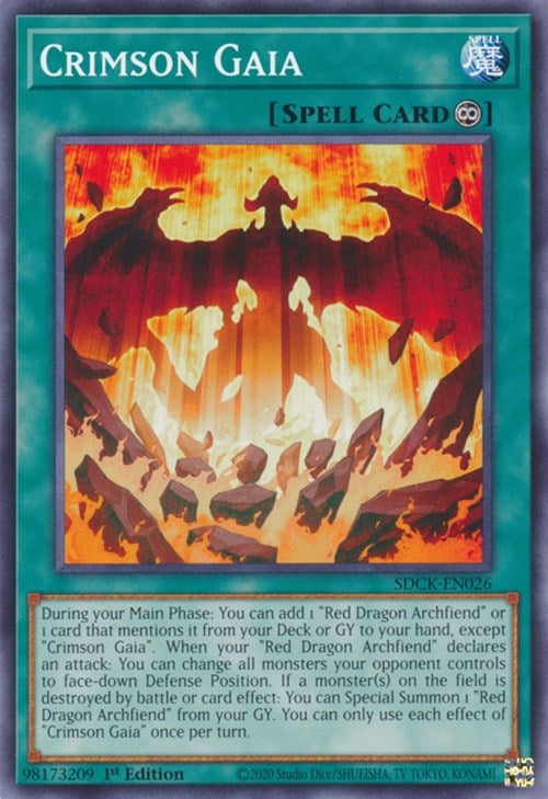 Crimson Gaia (26) (SDCK) - YuGiOh Single