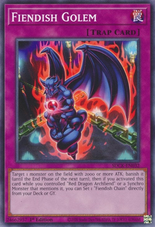 Fiendish Golem (32) (SDCK) - YuGiOh Single