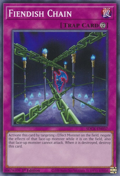 Fiendish Chain (37) (SDCK) - YuGiOh Single