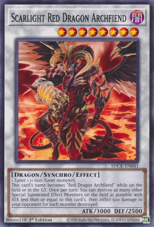 Scarlight Red Dragon Archfiend (41) (SDCK) - YuGiOh Single
