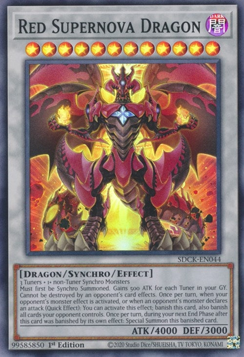 Red Supernova Dragon (44) (SDCK) - YuGiOh Single