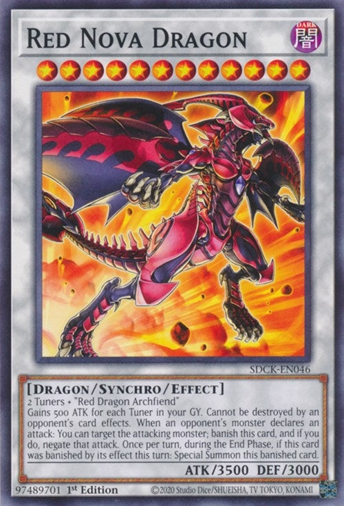 Red Nova Dragon (46) (SDCK) - YuGiOh Single