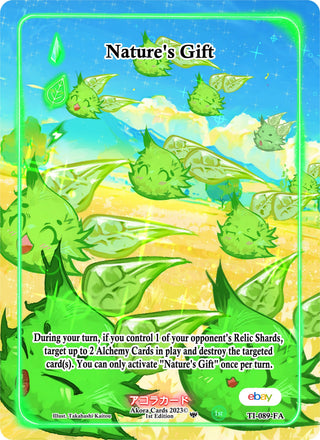 Nature’s Gift (Full Art) (89) (TIE1E) - Akora TCG Single