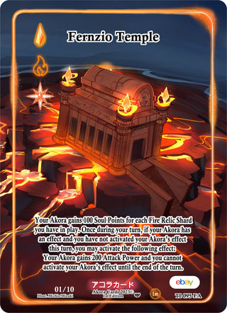 Fernzio Temple (Full Art) (Serial Numbered) (95) (TIE1E) - Akora TCG Single