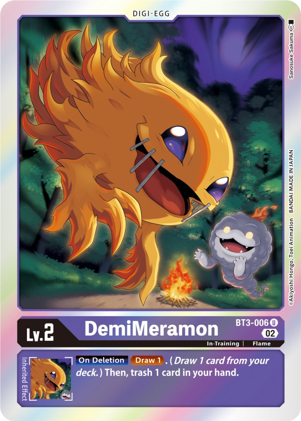 DemiMeramon (Resurgence Booster Reprint) (3006) [RB-01] - Digimon Card Game Single