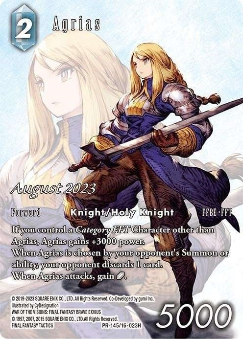 Agrias (Full Art) (14516023) [PR] - Final Fantasy TCG Single