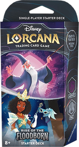 Disney Lorcana: Rise of the Floodborn Starter Deck (Amethyst & Steel) (2) - Disney Lorcana Sealed