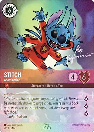 Stitch - Abomination (Alternate Art) (21) (D100) - Disney Lorcana Single