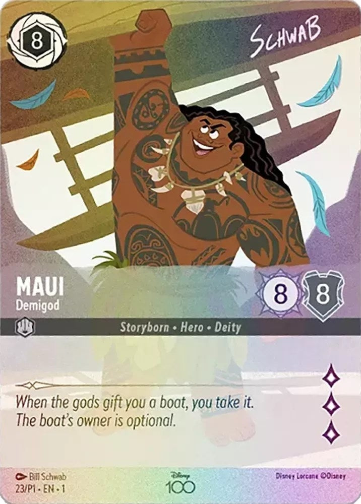 Maui - Demigod (Alternate Art) (23) (D100) - Disney Lorcana Single