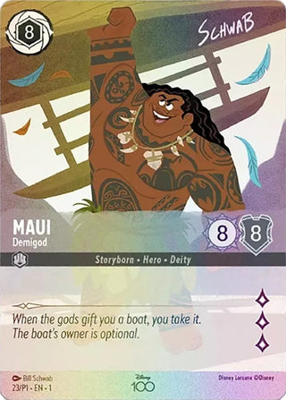 Maui - Demigod (Alternate Art) (23) (D100) - Disney Lorcana Single