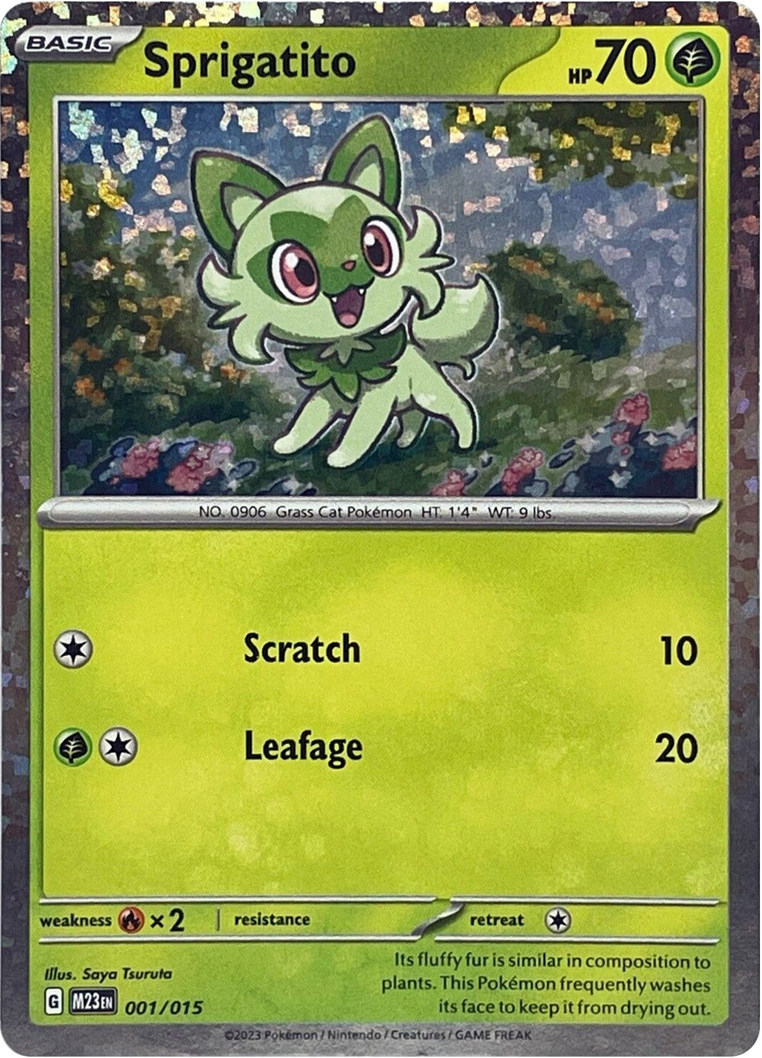 Image for Sprigatito (001/015) (McDonald's Promos 2023) - Pokemon