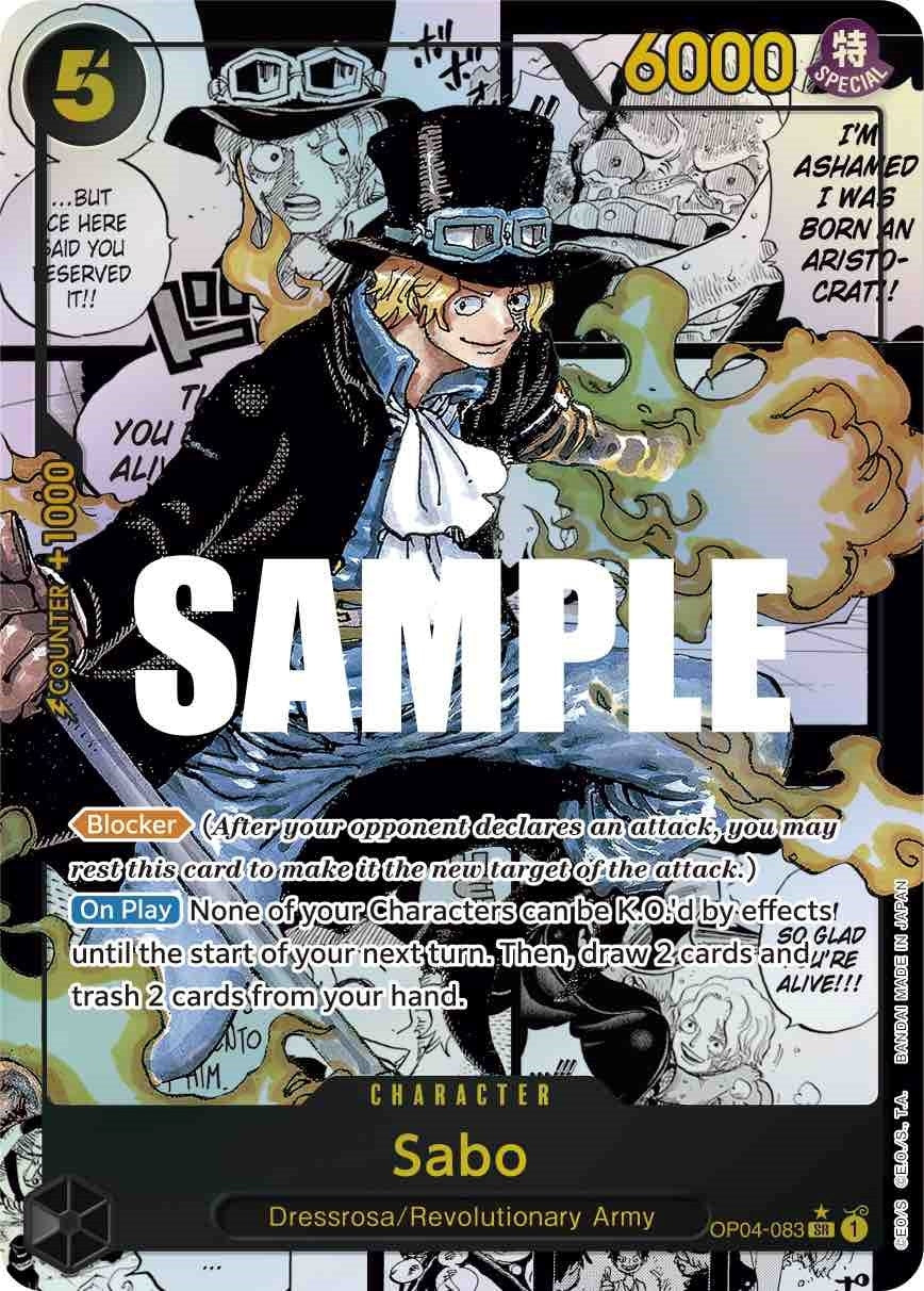 Sabo (Alternate Art) (Manga) (4083) (OP04) - One Piece Card Game Single