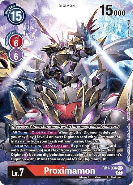 Proximamon (Textured Alternate Art) (1036) [RB-01] - Digimon Card Game Single