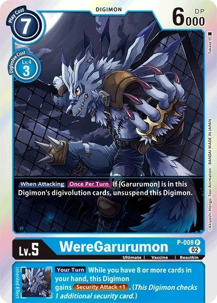 WereGarurumon - P-008 (Resurgence Booster Reprint) (8) [RB-01] - Digimon Card Game Single