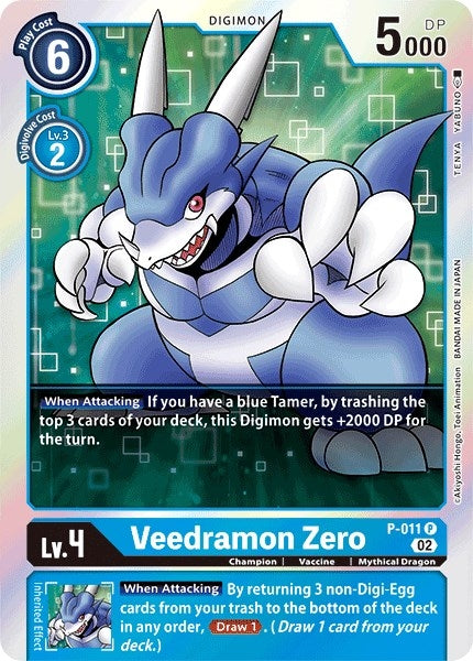 Veedramon Zero - P-011 (Resurgence Booster Reprint) (11) [RB-01] - Digimon Card Game Single