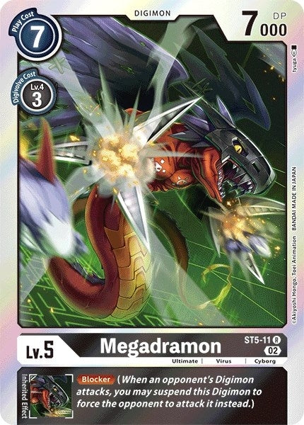 Megadramon (Resurgence Booster Reprint) (511) [RB-01] - Digimon Card Game Single